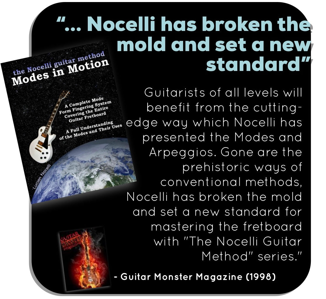 Melodic Minor Modes In Motion (The Nocelli Guitar Method)